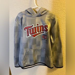 Boys Minnesota Rwins Hoodie Hooded Sweatshirt MLB Authentic Size Small 6/7